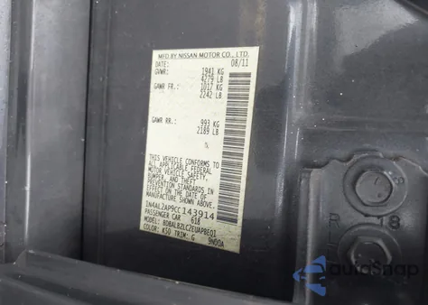 2012 Nissan Altima 2.5 S z USA, uszkodzony, nr VIN 1N4AL2AP9CC143914